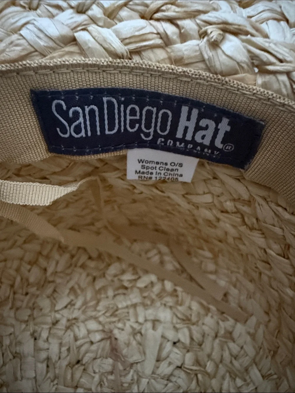 San Diego Hat Company Natural Straw Sun Hat with Pink Crochet Brim